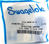 Swagelok PFA-820-6-4 Reducing Union R18EV01481 1/2"x1/4" Tube