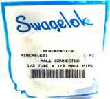 Swagelok PFA-820-1-8 Male Connector R18EA01621 1/2"x1/2" Tube-Male Pipe