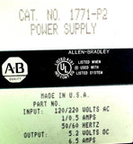 Allen-Bradley 1771-P2 Power Supply 120/220VAC 1/0.5A 50/60Hz
