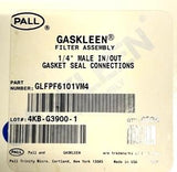 Pall Gaskleen GLFPF6101VM4 Gas Filter Assembly 1/4" Male In/Out Gasket Seals