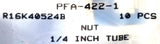 Swagelok PFA-422-1 Nut R16K40524B 1/4" Tube