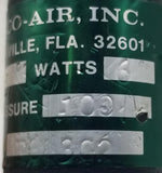 Fabco-Air F-883-C-2 Solenoid Valve 115V 6W 100Psi W/ Filter W/ Gauge