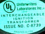Webster 312-24FB02 Ignition Transformer C931 60Hz Secondary Midpoint Grounded
