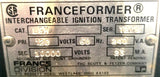 Franceformer LGM-1278 Interchangeable Ignition Transformer Pri 120V 60Hz 240VA