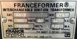Franceformer GAIV-879 Interchangeable Ignition Transformer 60Hz 240VA 23MA