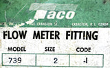 Taco 739-1 Flo-Check Flow Meter Fitting 2"