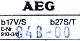 AEG B27T b17V/S b27S/T Thermal Overload relay