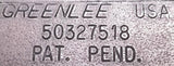 Greenlee 231 Subminiature Panel Punch Set 15-Pin D-Subminiature