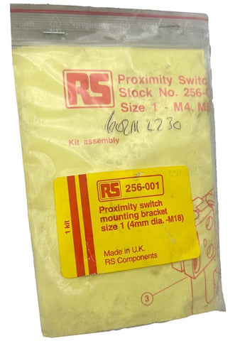 RS 256-001 Proximity Switch Mounting Bracket 4mm dia. -M18