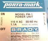Porta-Mark PM-1 Hot Stamping Stamper Marking Tool 115VAC 50-60Hz 1.1A