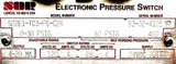 SOR 522E1-TC3-P6-C2A Electronic Pressure Switch