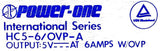 Power-One HC-5-6/OVP-A Power Supply 5V at 6A W/OVP