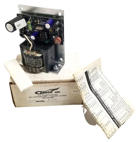 Condor A5-1.2/OVP Power Supply Input 115-230VAC 47-440Hz Output +5VDC at 1.2A