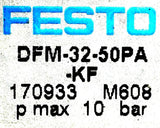 Festo DFM-32-50PA-KF Guide Cylinder 10 bar