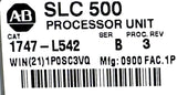 Allen-Bradley 1747-L542 Processor Unit Ser B With Key