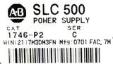 Allen-Bradley 1746-P2 Power Supply  Series C 85-132VAC 50/60Hz 5A @ 5VDC
