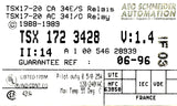 Telemecanique AEG Schneider TSX1723428 Relay 110V 240V 50/60Hz