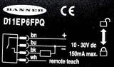 Banner D11EP6FPQ Fiber Optic Amplifier 10-30Vdc 150mA Max