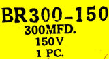 CDE BR300-150 Capacitors 300MFD 150V