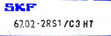 SKF 6202-2RS1/C3-HT Bearing