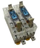 (Lot Of 2) Omron P7SA-10F-ND Relay Base 6A  250VAC