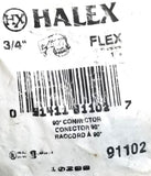 Halex 91102 Flex Connector 90° 3/4" 10299 (Lot of 2)
