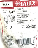 Halex 20422 Squeeze Connector 3/4" 10299 (3 Pieces Per Bag Lot of 4 Bags)
