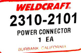 Weldcraft 2310-2101 Power Connector Adaptor