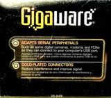 Gigaware 26-949 USB-A to Serial Cable 6Ft (1.82m)