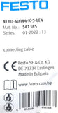 Festo NEBU-M8W4-K-5-LE4 Connecting Cable 541345 01-2022:13 (Lot of 3)