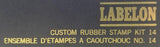 Labelon No Model Custom Rubber Stamp Kit 14 Vintage