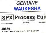 Waukesha 40635 Inner Seal Ceramic