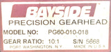 Bayside PG60-010-018 Planetary Gearhead 10:1