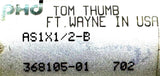 PHD Tom Thumb AS1X1/2-B Pneumatic Air Cylinder Stainless Steel 150PMax