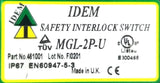 Idem MGL-2P-U-461001 Safety Interlock Switch FI0201 IP67 EN60947-5-3