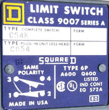 Square-D C54K Limit Switch C054 Type 6P Series A Class 9007