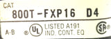 Allen-Bradley 800T-FXP16-D4 Push Button Red 120V 50-60Hz W/ Emergency Stop Plate