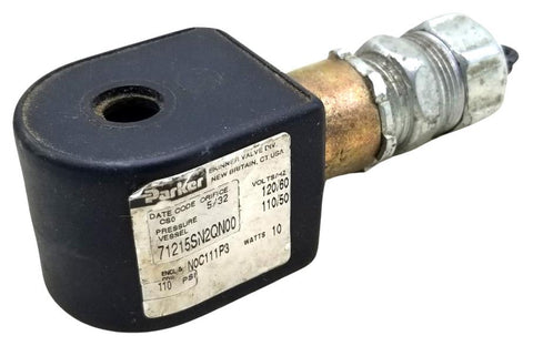 Parker Skinner 7C111P3-39-1SHF7 Solenoid Valve 71215SN2QN00 110-120V 110Psi 10W