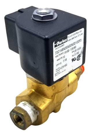 Parker 7321KBN3SN00N0D100P3 Solenoid Valve 110-120V 50-60Hz 3-120Psi