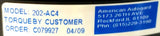 American Autogard 202-AC4 Torque Limiter C079927 Ser-200