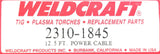 WeldCraft 2310-1845 Power Cable 12.5ft