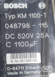 Bosch KM 1100-T Capacitor Module 048798-115 520VDC 25A D-64711 1070048798