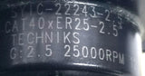 Techniks SYIC-22243-2.5 Tool Holder CAT40XER25-2.5" G:2.5 25000Rpm 1236