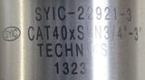 Techniks SYIC-22921-3 Tool Holder CAT40XSLN3/4"-3" 1323
