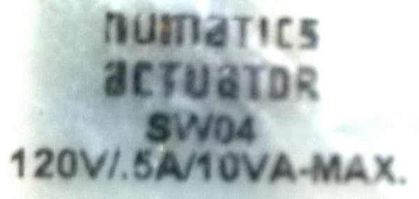 Sw04 Form Numatics SW04 Actuator 120V 0.5A 10VA Max