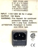 Fostec LR92240 Microscope Light Source Illuminator 115-120V 60Hz 3A 150W
