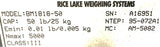 Rice Lake BM1818-50 Bench Scale Base W/ Sterling Scale DW810-N12 Indicator