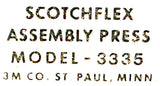 Scotchflex 3335 Assembly Press Cable Connector System