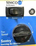 Simco Ion 4003000 Sentry Ionizing Air Blower 120VAC 60Hz 1A 3-Speed
