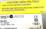 Simco Ion 4003000 Sentry Ionizing Air Blower 120VAC 60Hz 1A 3-Speed